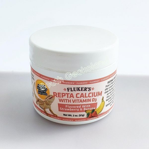 Кальций д3 57г для рептилий и амфибий со вкусом банана и клубники Flukers Repta Calcium D3 545S-GJ-057 фото Кальций д3 57г для рептилий и амфибий со вкусом банана и клубники Flukers Repta Calcium D3 545S-GJ-057 фото