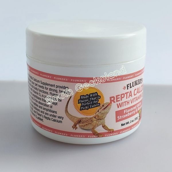 Кальций д3 57г для рептилий и амфибий со вкусом банана и клубники Flukers Repta Calcium D3 545S-GJ-057 фото Кальций д3 57г для рептилий и амфибий со вкусом банана и клубники Flukers Repta Calcium D3 545S-GJ-057 фото