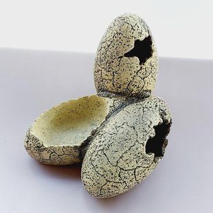 Схованка з напувалкою для рептилій Exo Terra яйця динозавра Маленька печера для геконів та змій 420R-KV-739 фото