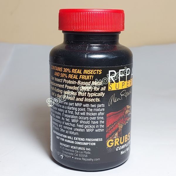Каша для всеядных гекконов 85г Repashy Crested Gecko Diet Grubs 'N' Fruit 85g 900B-OF-077 фото