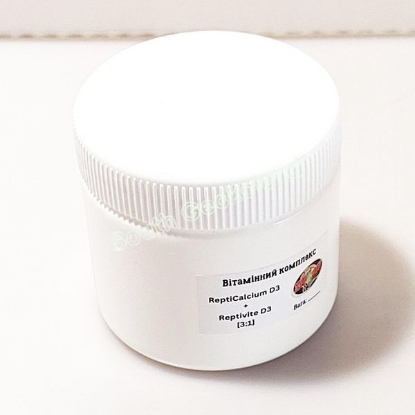 Кальцій і вітаміни ZooMed 30г для рептилій та земноводних на вагу Repti Calcium + Reptivite (3:1) 515V-WF-030 фото