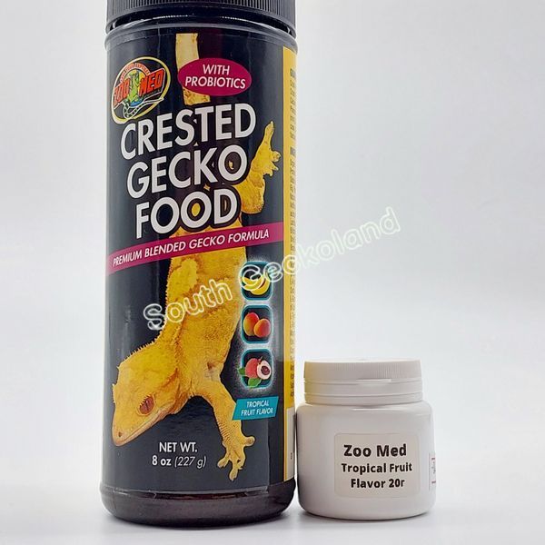 Каша для всеядных гекконов 20г на развес Zoo Med Crested Gecko Food Tropical Fruit Flavor пюре для бананоедов 905H-FX-153 фото
