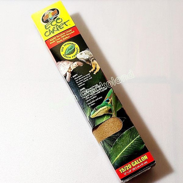 Килимок-субстрат 60*30см світло-коричневий Підстилка в тераріум Zoo Med Eco Carpet 1410O-HR-727 фото