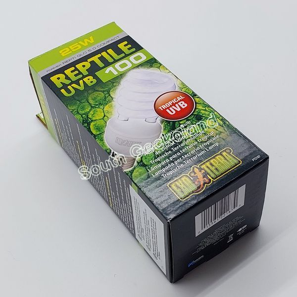 УФ лампа 5.0 25Вт ExoTerra Repti Glo для тропічних рептилій Компактна 25 W, E27 Ультрафіолетова лампа 1000P-GK-765 фото