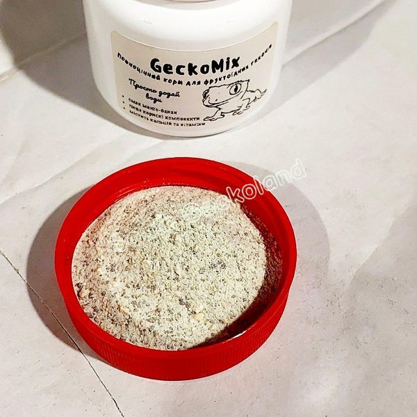 Каша для всеядных гекконов 20г GeckoMix Пюре корм для бананоедов, фельзум, лугубрисов 556U-YB-439 фото