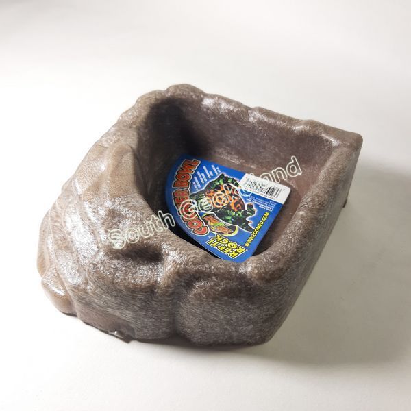 Кутова Напувалка-годівниця S для рептилій Zoo Med Repti Rock Water Dish коричнева 715O-CI-391 фото