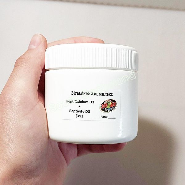 Кальцій і вітаміни ZooMed 20г для рептилій та земноводних на вагу Repti Calcium + Reptivite (3:1) 515N-ZL-020 фото