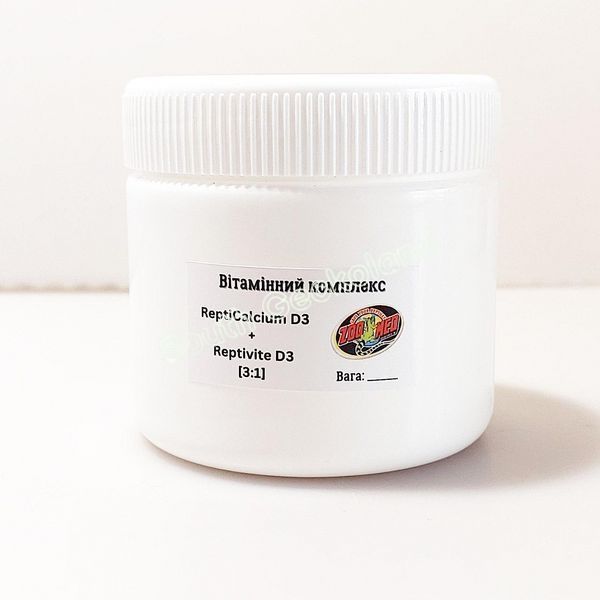 Кальцій і вітаміни ZooMed 20г для рептилій та земноводних на вагу Repti Calcium + Reptivite (3:1) 515N-ZL-020 фото