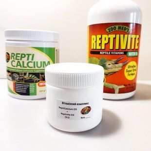 Кальцій і вітаміни ZooMed 50г для рептилій та земноводних на вагу Repti Calcium + Reptivite (3:1) 515V-JI-050 фото