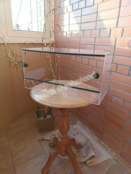 Тераріум з оргскла 60*30*30см з ручками та проточною вентиляцією 1600F-DO-215 фото