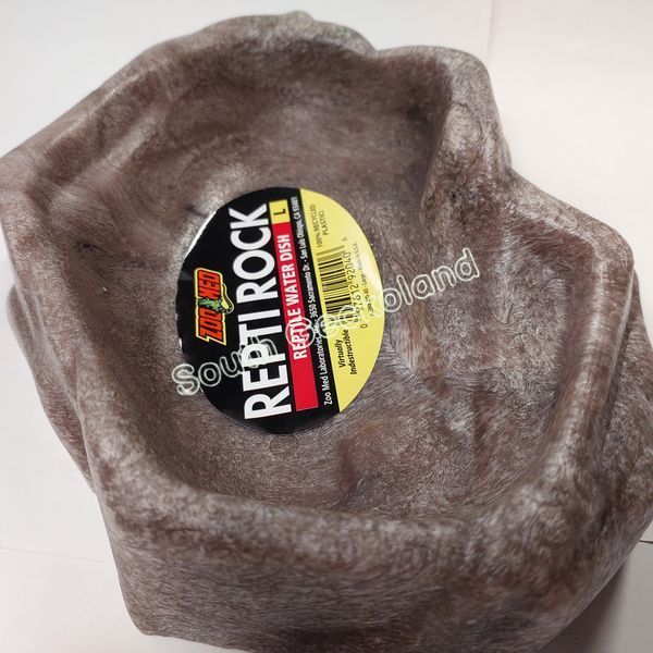 Напувалка-купалка Л велика для рептилій Zoo Med Repti Rock Water Dish коричнева 715X-DG-414 фото