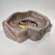 Напувалка-купалка Л велика для рептилій Zoo Med Repti Rock Water Dish коричнева 715X-DG-414 фото 5